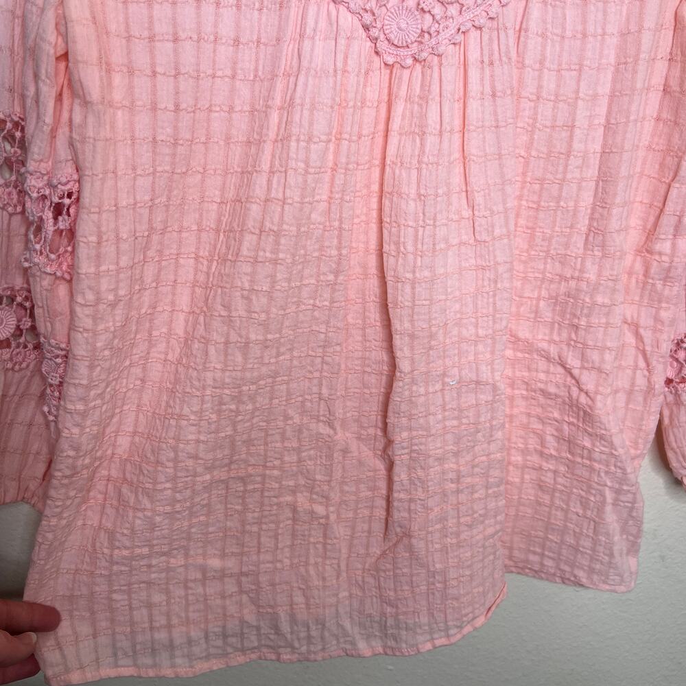 Krazy Kat Pink Embroidered Tunic Medium - Picture 4 of 8